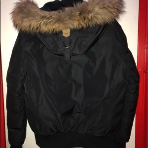 Men’s Mackage Coat Size 40 (Medium) Black with Brown Fur